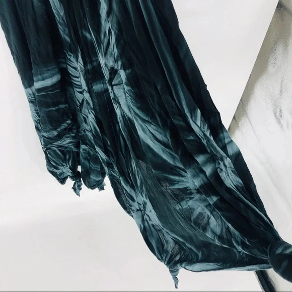 Tie dye asymmetrical cotton tube top  halter dress - Picture 5 of 7